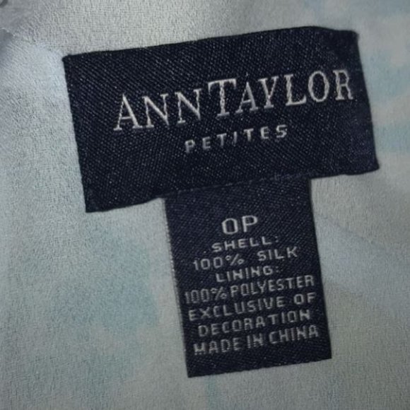 Ann Taylor Petite Silk Crochet Blue Mini Dress - Picture 7 of 11